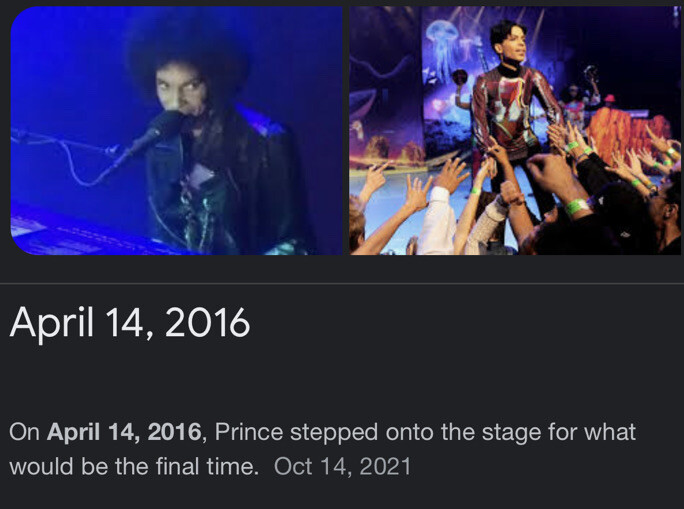 2016 PRINCE FINAL CONCERT FULL TICKET “PIANO & A MICROPHONE” TOUR