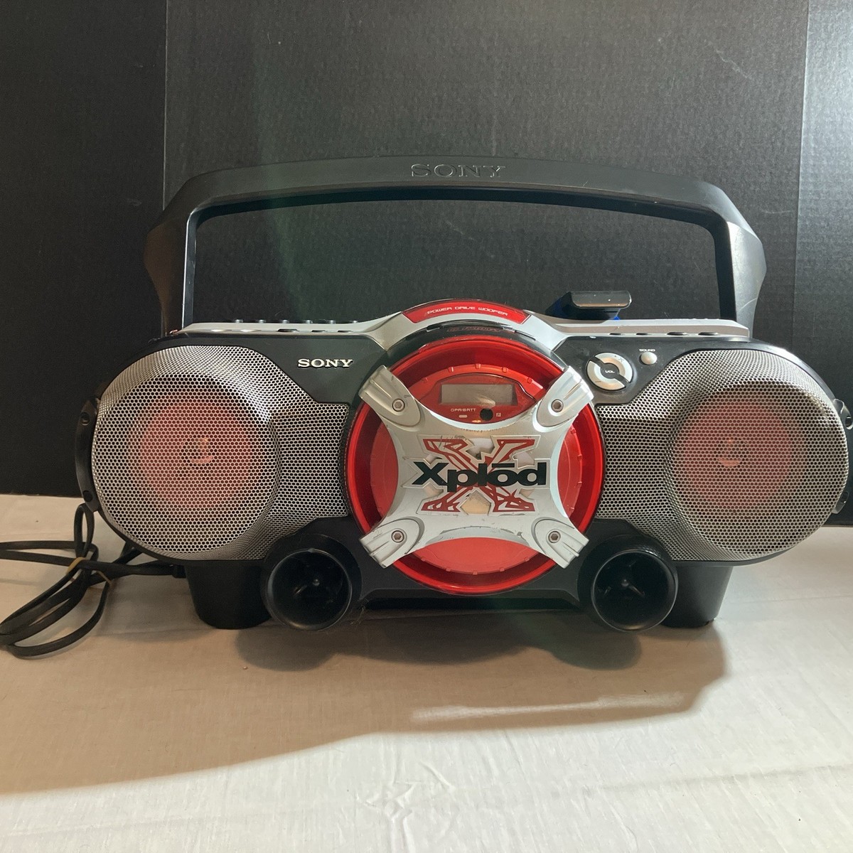 Sony Xplod Boombox Model CFD G505 CD Cassette Am FM Radio for sale