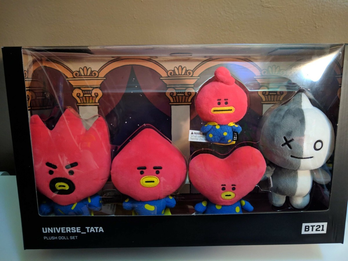 OFFICIAL BT21 UNIVERSE TATA – TATA PLUSH DOLL SET, TATA FAMILY SET