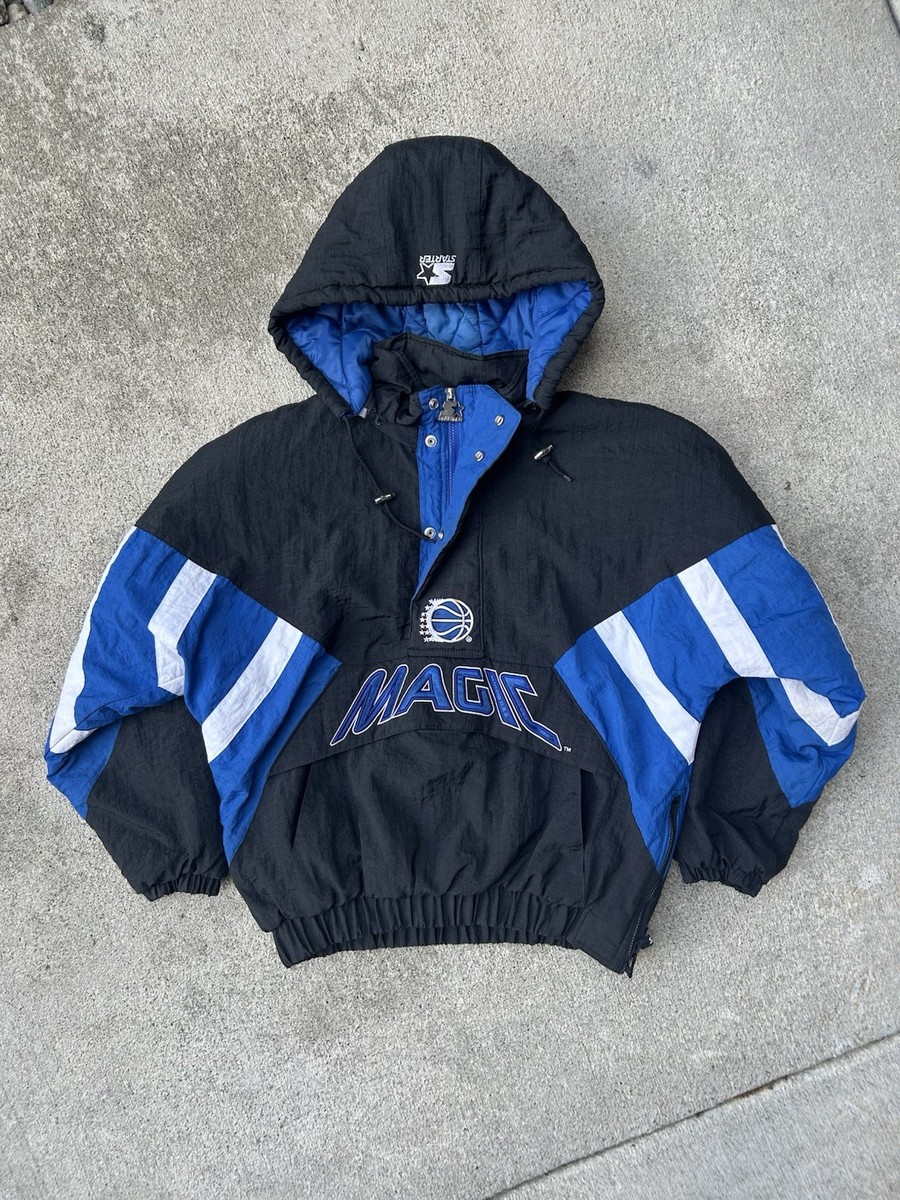 Vintage 1990s Starter Orlando Magic Hooded Pullover Winter Jacket