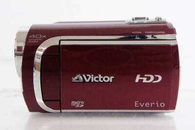 JVC Victor GZ-MG650-R Everio HDD Video Camera Red Good | eBay