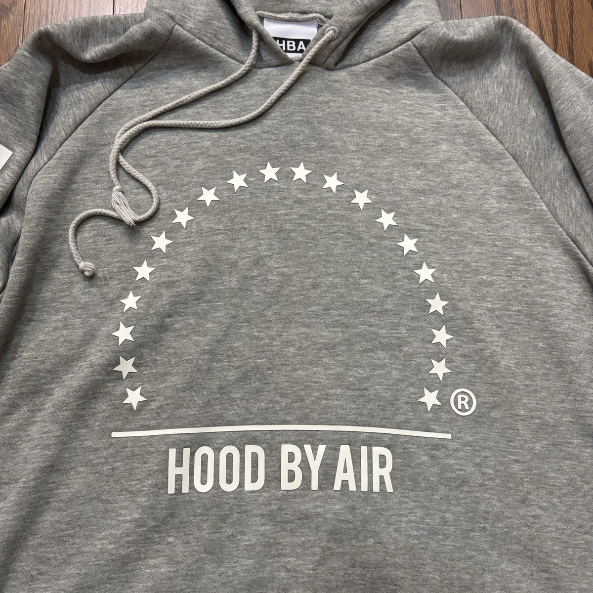 Hood By Air Hoodie Grey HBA Sweatshirt Streetwear Pyrex Virgil