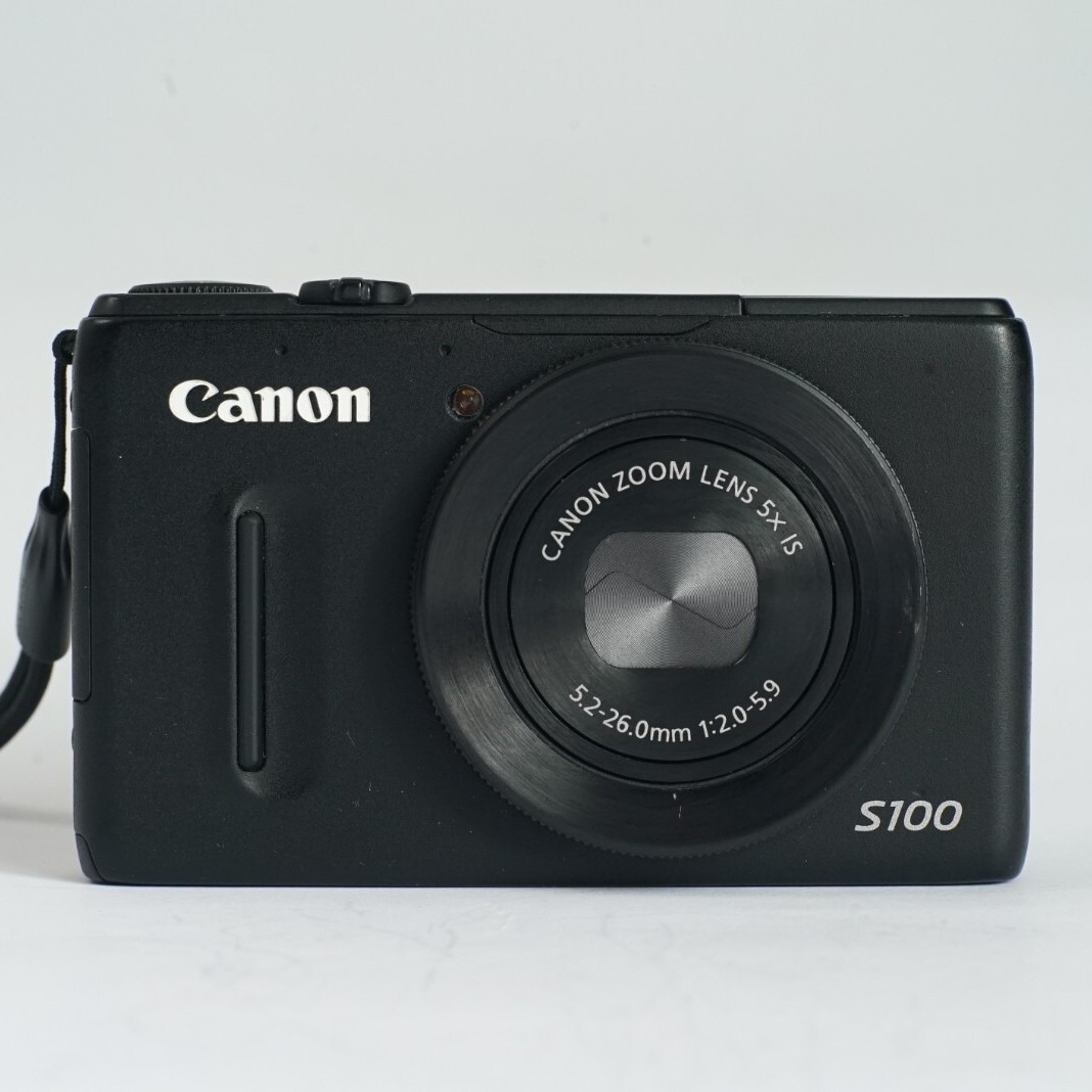 Canon PowerShot S100 Digital Camera Black 12.1 Megapixels 5x