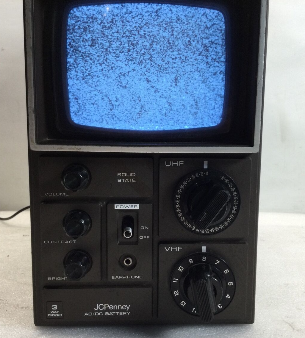 動作確認済み 映像確認済み ポータブルマイクロテレビ1984年製