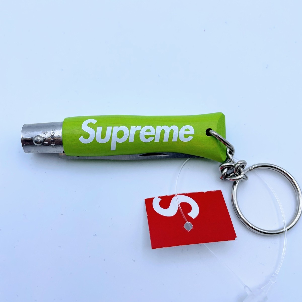 Supreme x Opinel No. 4 Knife Keychain Black Red Green 3colors FW25
