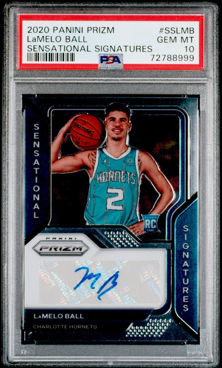 2020-21 PANINI PRIZM LAMELO BALL ROOKIE AUTO SENSATIONAL