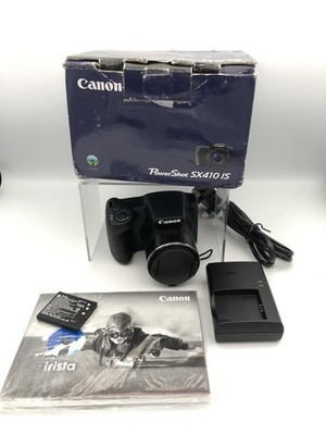 Canon PowerShot SX410 IS 20.0MP Digital Camera - Black (Kit w/ 24