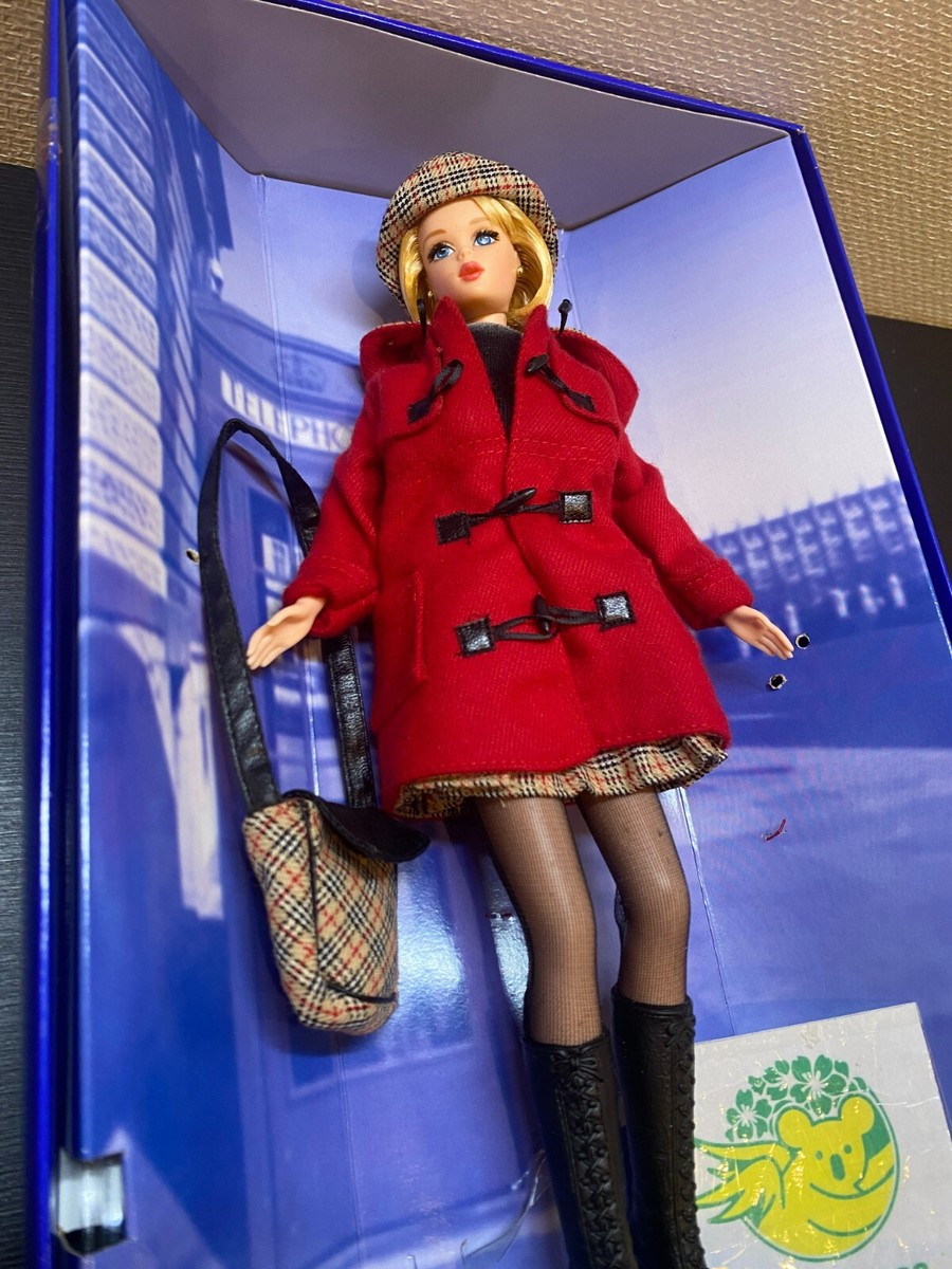 Barbie Doll BURBERRY BLUE LABEL Figure limited Edition Red coat