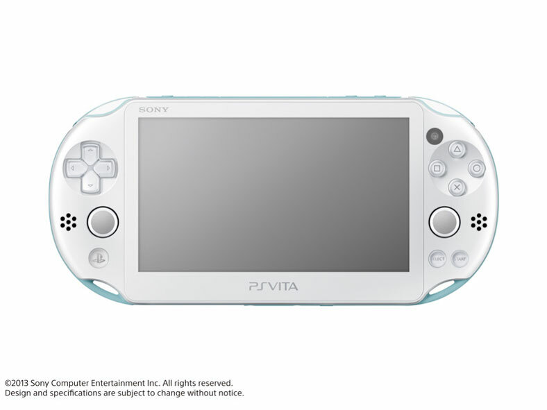 USED PS Playstation vita Wi-Fi model LIGHT BLUE WHITE PCH-2000