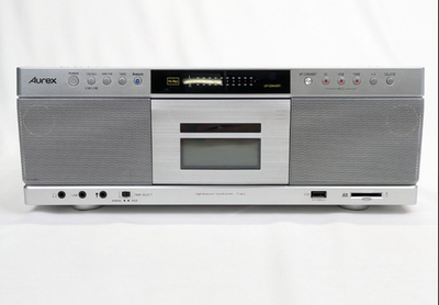 TOSHIBA Aurex TY-AK2 Silver CD/Radio/Cassette Player Boombox Japan