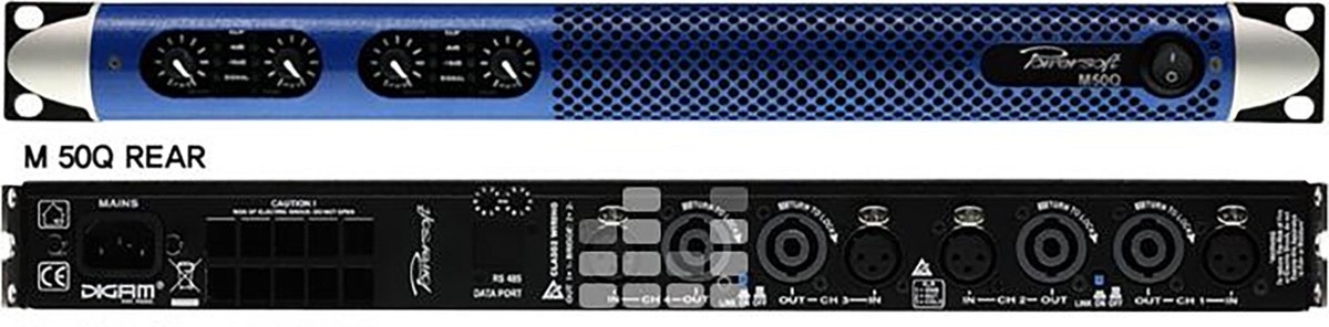 POWERSOFT M50Q, 5000 watt 4 CHANNEL AMPLIFIER (NEW UNOPENED BOX