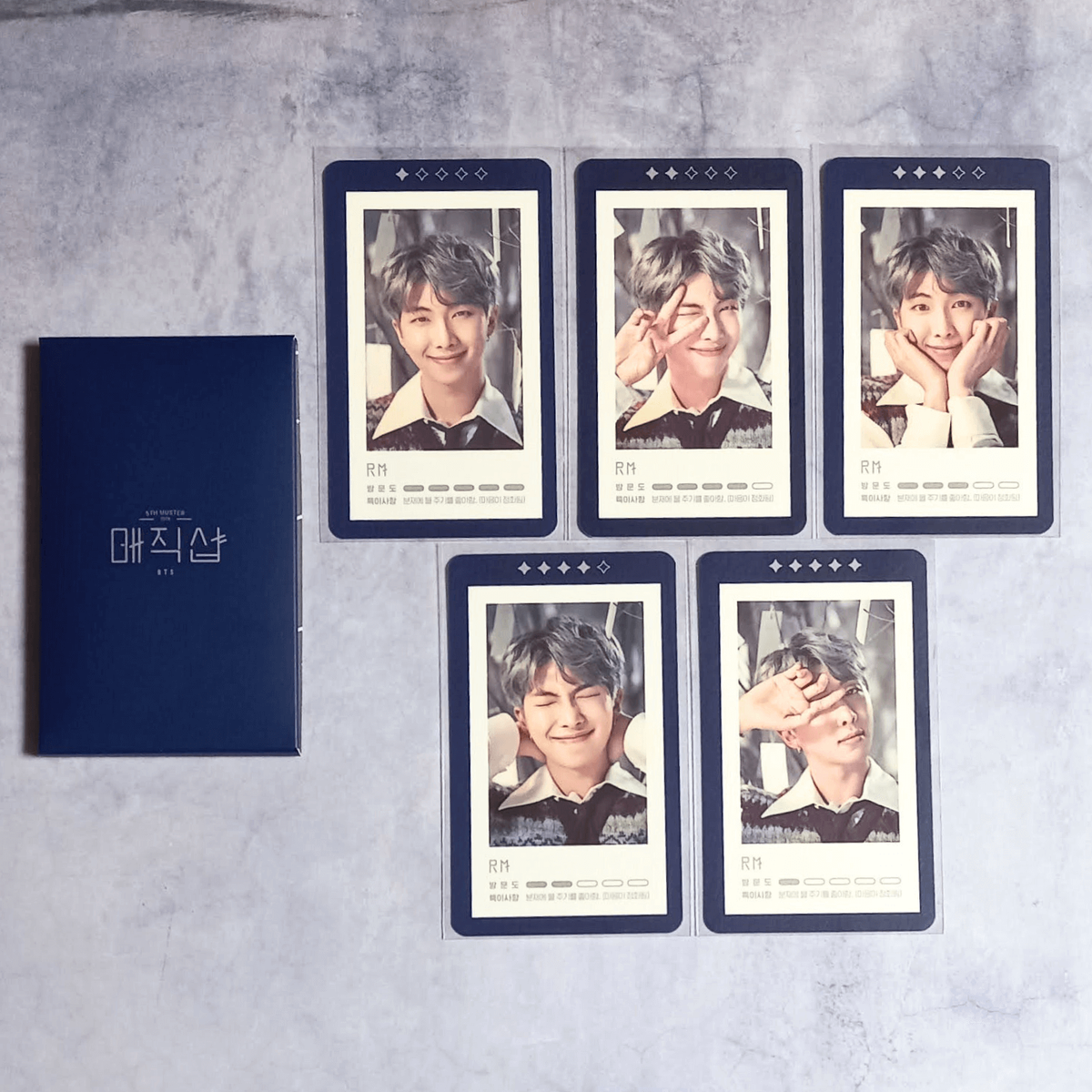 BTS 5th Muster Magic Shop Seoul Official Guestbook Card - RM