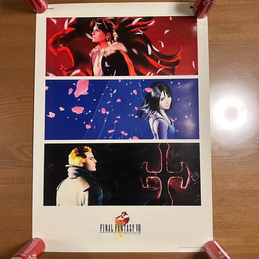 FINAL FANTASY VIII 1999 Japan Original Promol Poster B2 20x28in