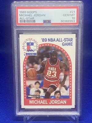 1989 Michael Jordan NBA Hoops All-Star Game #21 PSA 10 GEM MINT