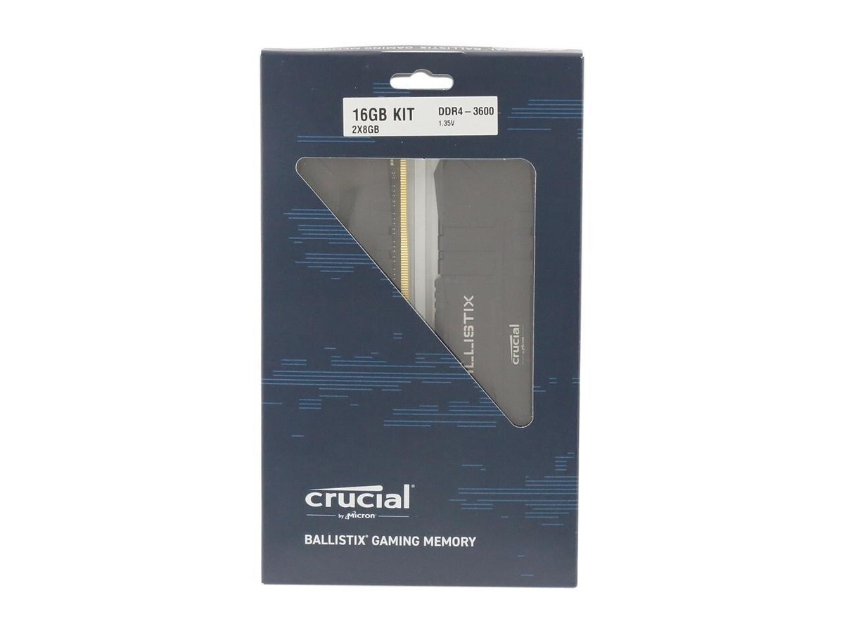 Crucial Ballistix 3600 DDR4 Kit 16GB DRAM Desktop Gaming Memory