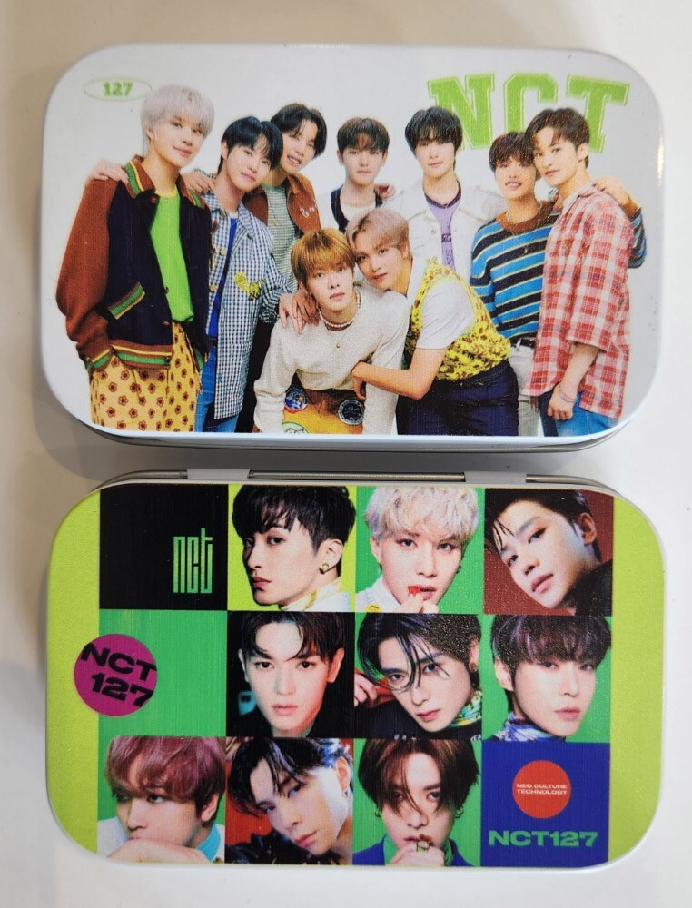 K-Pop Boy Group Photo Card Package Deco Sticker (Random Tin Case 1