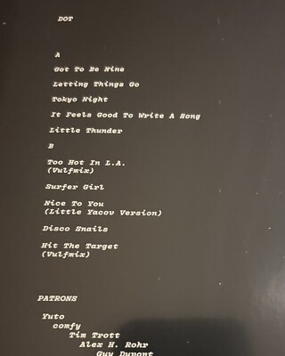 VULFMON “Dot” NEW vinyl (Vulfpeck) - JAPAN PRESSING, RARE only 925