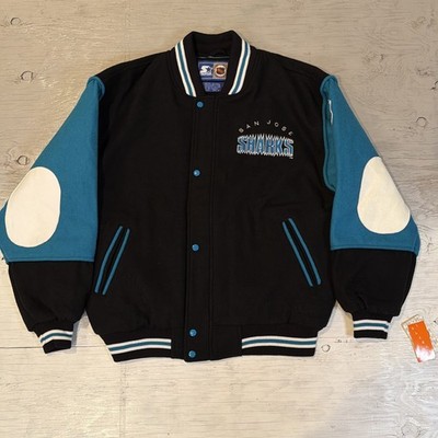 Vintage NEW W/ Tags 90s Starter San Jose Sharks Letterman Hockey