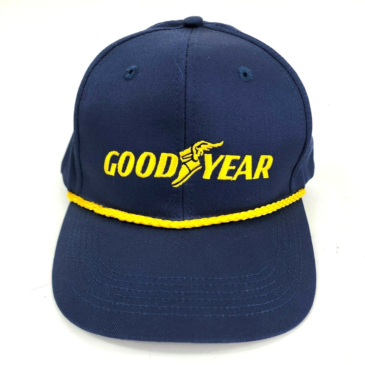 Vintage Goodyear #1 In Racing Swingster Snap Back Trucker Hat Blue