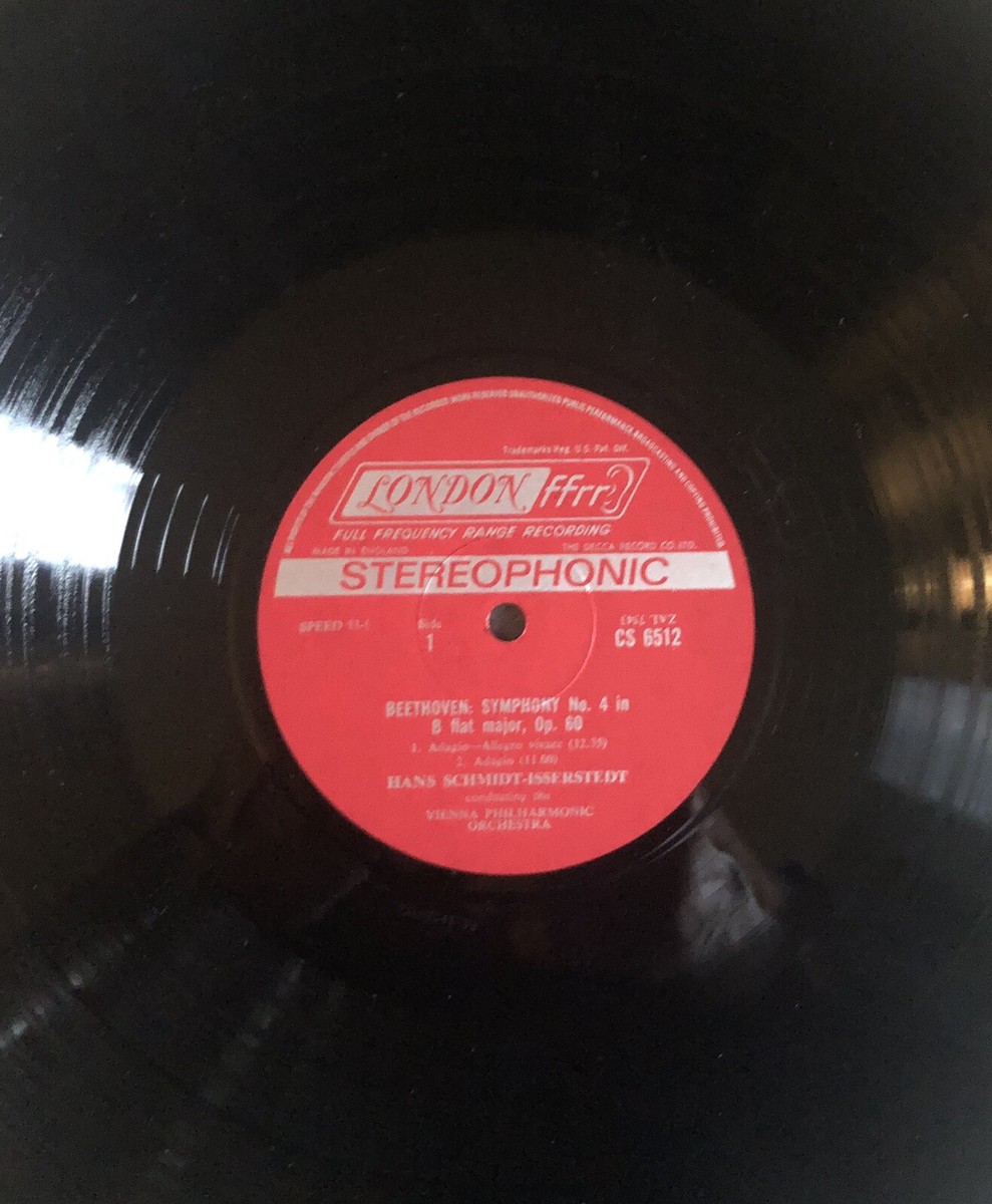 Beethoven - Symphony No. 4 LP - Hans Schmidt-Isserstedt - Vienna