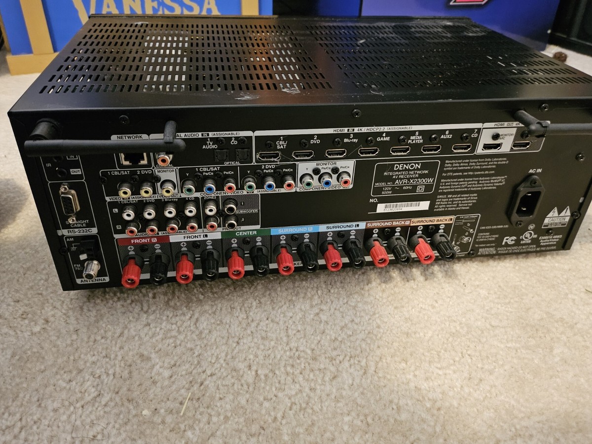Denon 4K AVR-X2300W Integrated Network AV Receiver For Parts Or