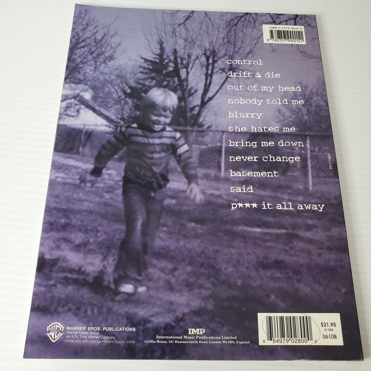 Puddle Of Mudd Come Clean Songbook Guitar Tab Edition Sheet Music