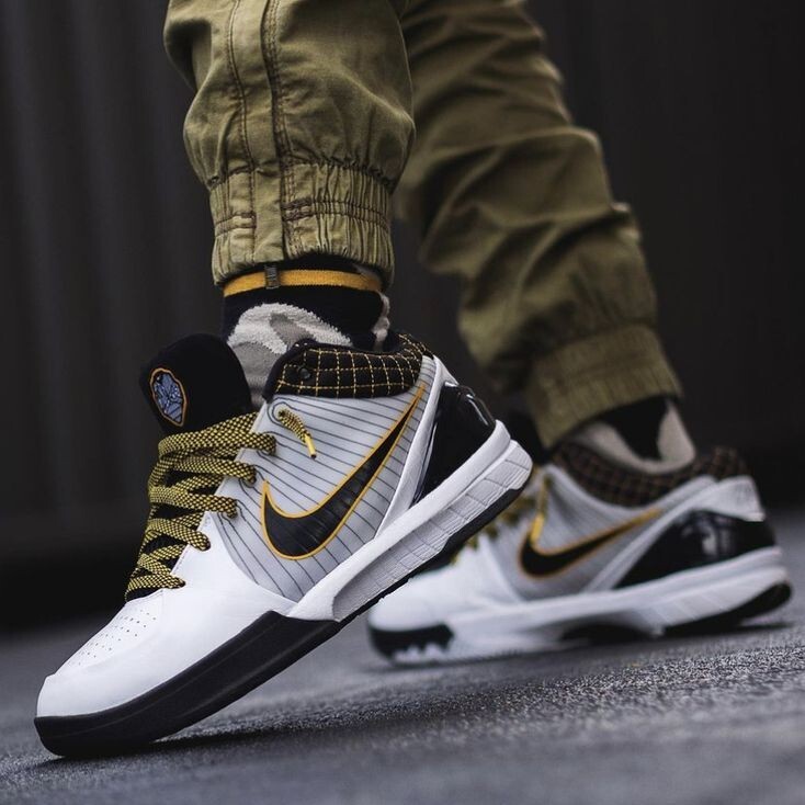 Nike Kobe 4 Protro White Black Del Sol Elite Mamba Fury AV6339-101
