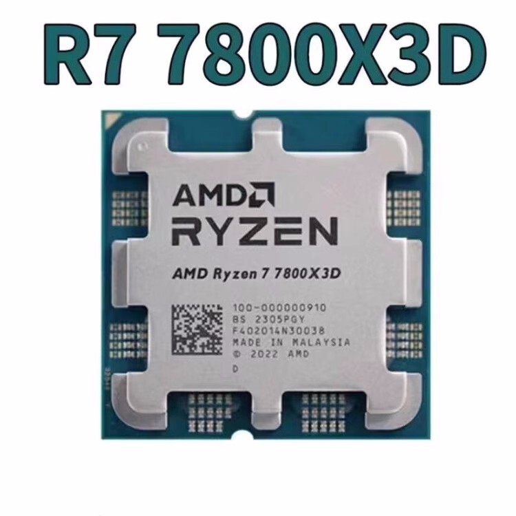 AMD Ryzen 7 7800X3D 4.2GHz 8-Cores 16-Threads Socket AM5 CPU R7