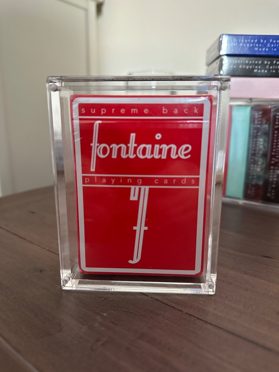 Original Red Fontaine Playing Cards Premiere Edition - Smudged