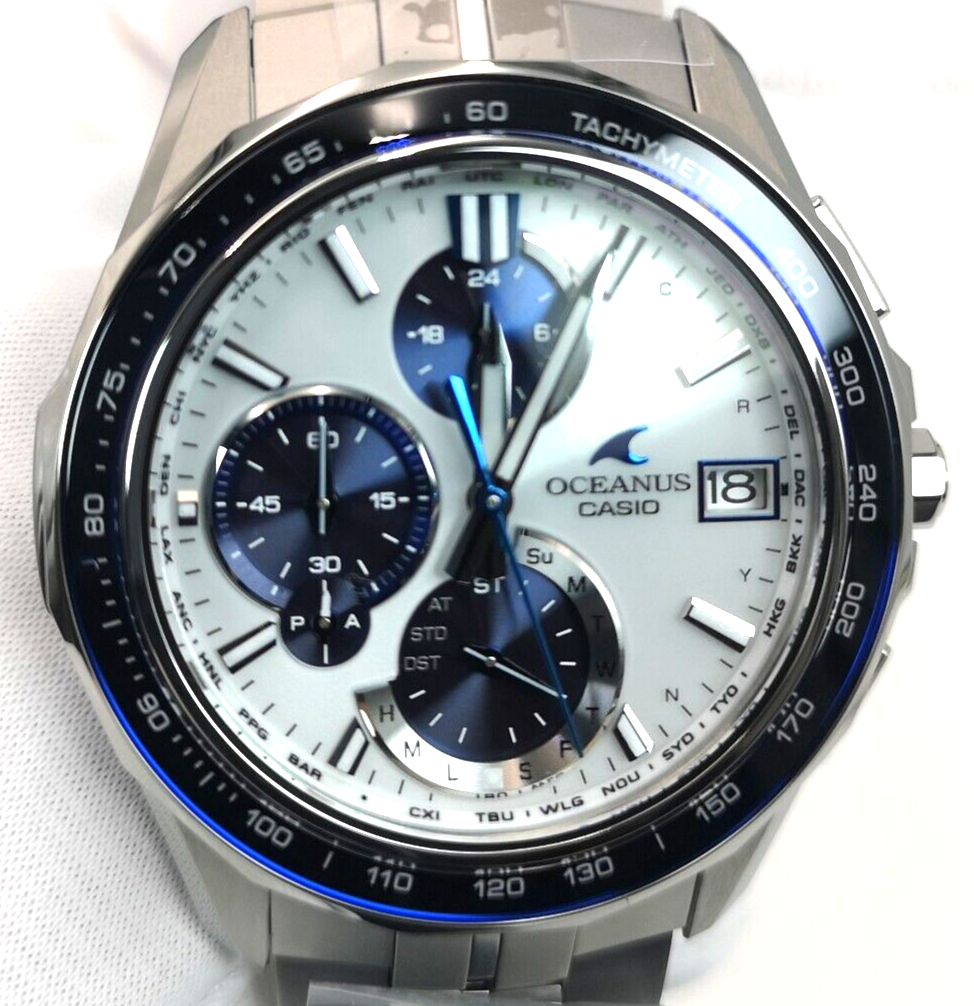 CASIO OCEANUS Manta S7000 Series OCW-S7000D-7AJF Silver Men's