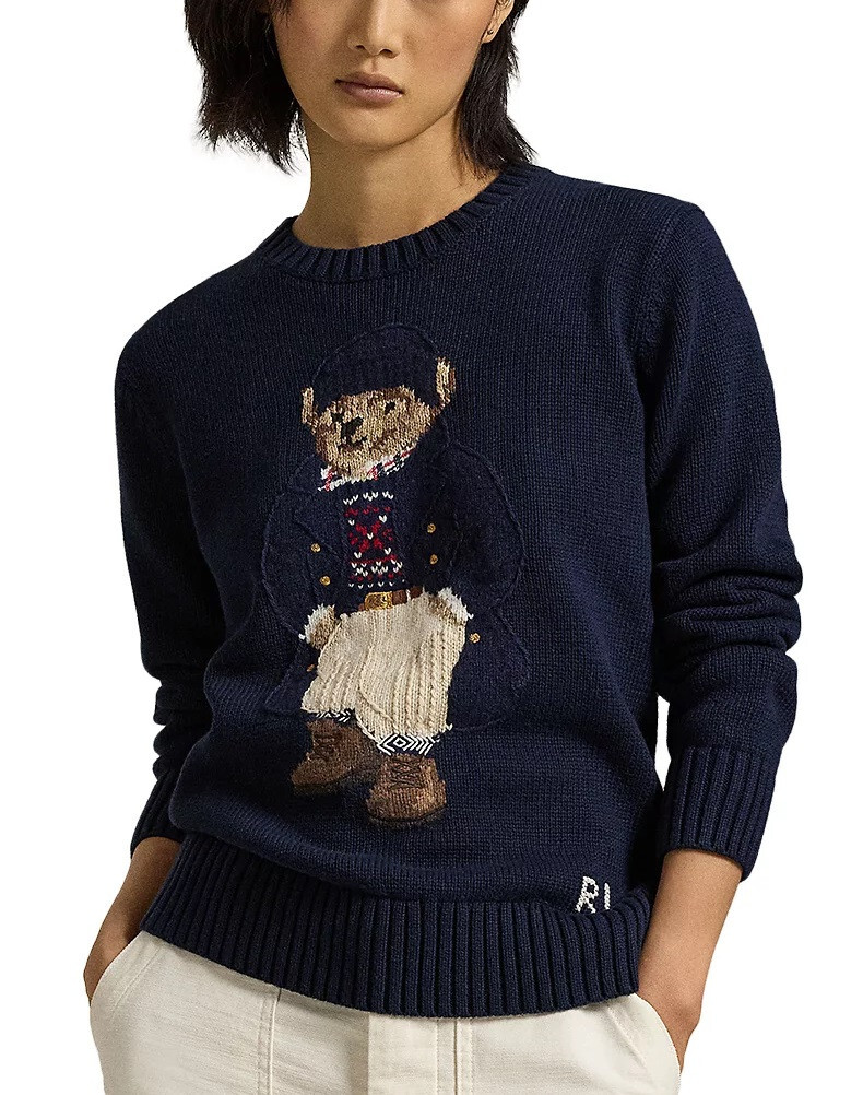 Polo Ralph Lauren Women's Polo Bear Crewneck Sweater - XL | eBay