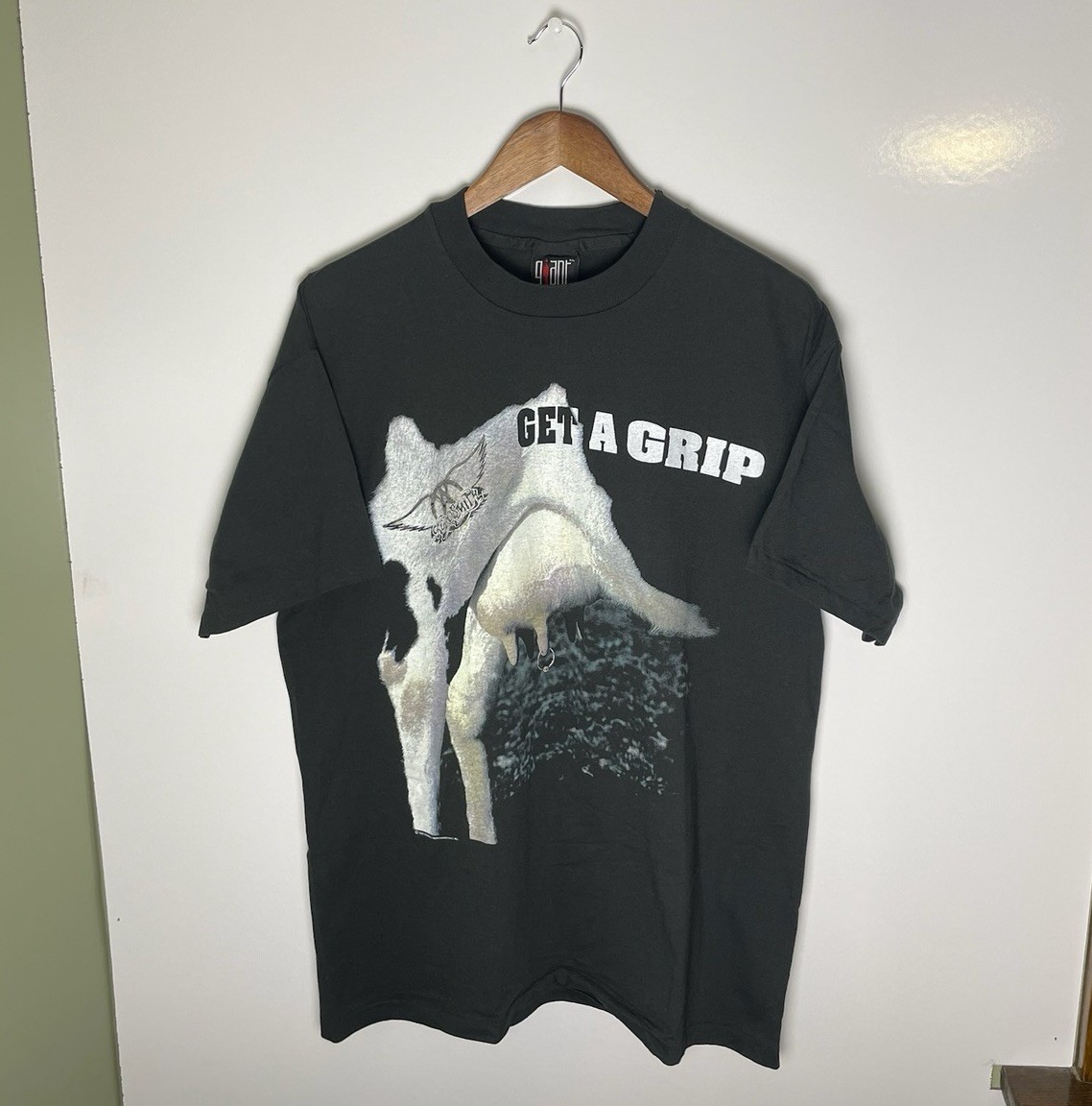 Vtg 90s 1993 Aerosmith Get A Grip World Tour Utter Single Stitch T