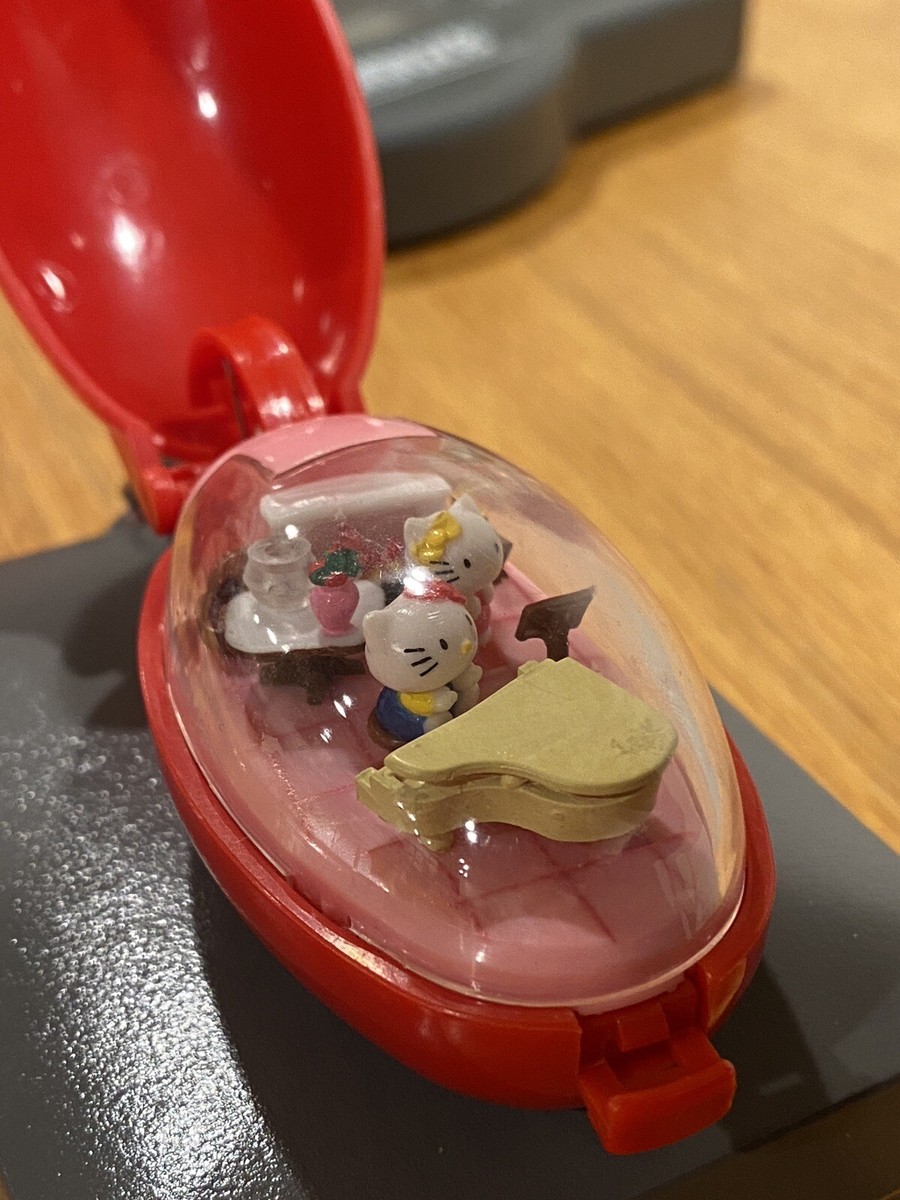 Takara Pocket Critter Hello Kitty Sanrio Keychain Vintage Red