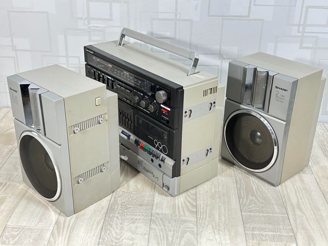 SHARP MR-990 Melody Searcher W Radio Cassette Keyboard Boombox
