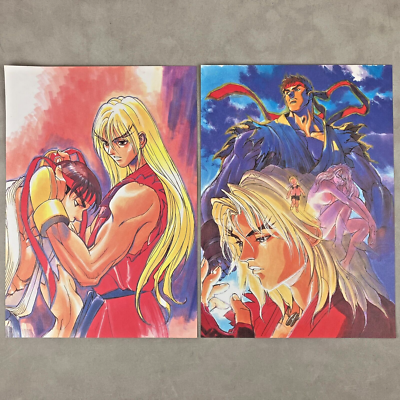 1997 Kazushi Hagiwara Street Fighter Ryu & Ken Doujin Notebook Art