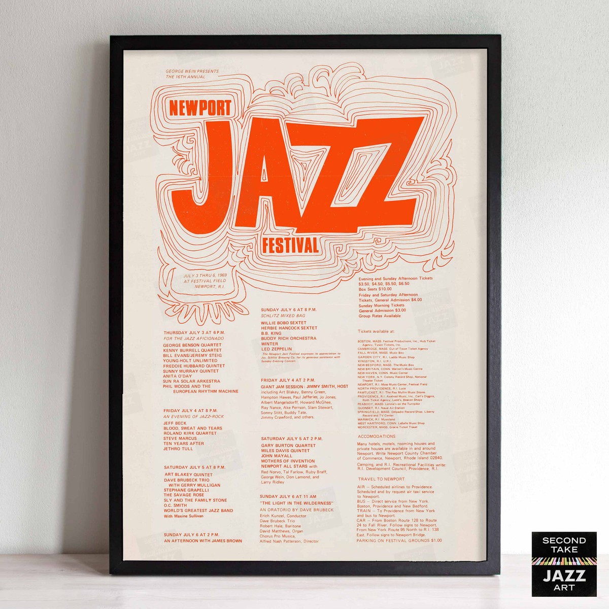 1969 Newport Jazz Festival jazz poster - Rhode Island | eBay