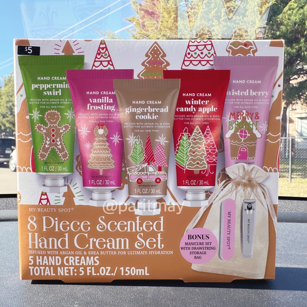 Christmas Gift; My Beauty Spot 8-Piece Scented Hand Cream Set, 5
