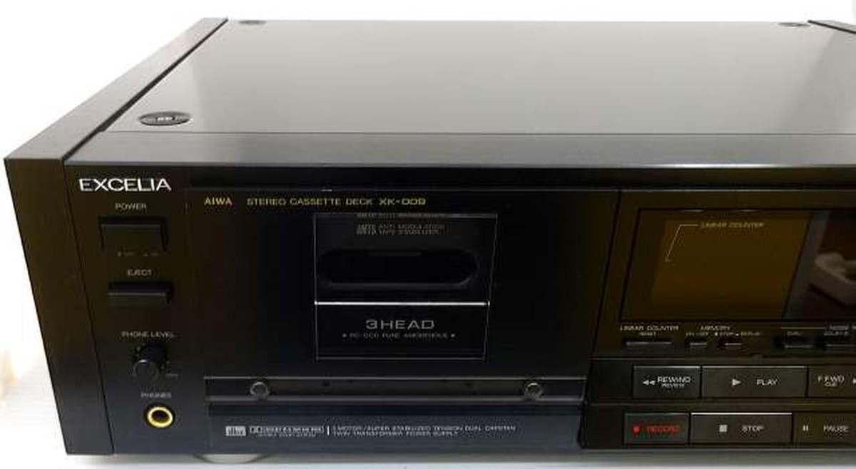 AIWA Excelia XK-009 Cassette deck 1988 AC 100V Home Audio