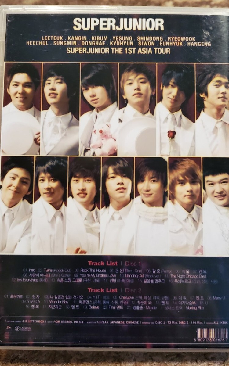 Super Junior Super Show The 1st Asia Tour 2008 K-Pop 2 DVD Set | eBay