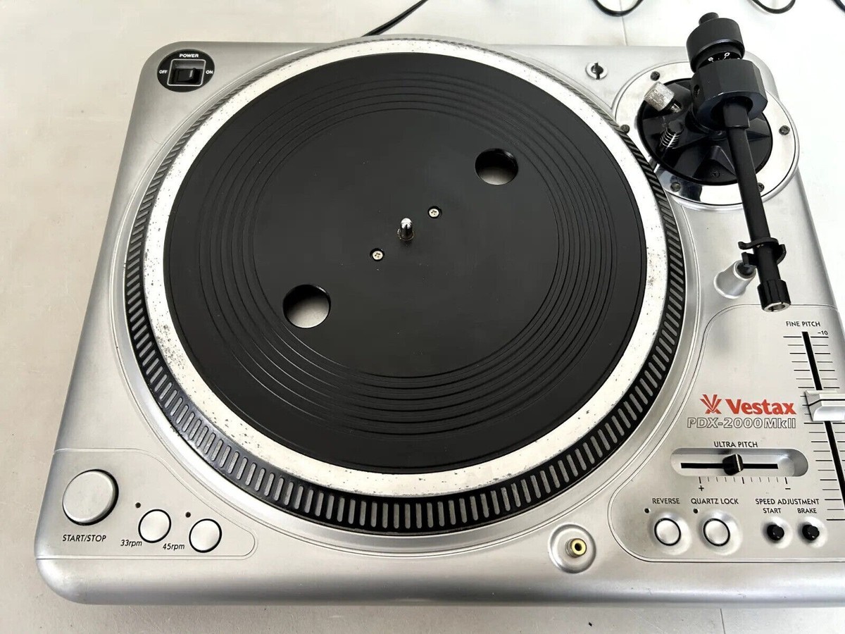 Vestax PDX-2000MKII ターンテーブル 針、コード、マット付き Vestax