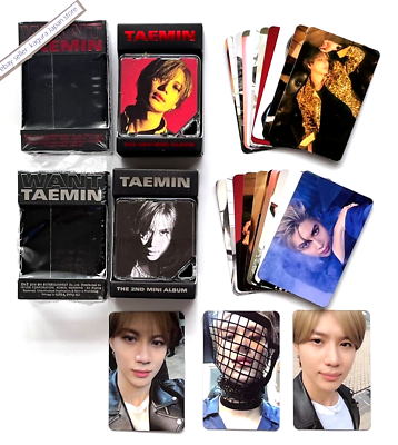 SHINee TAEMIN WANT Kihno Kit Black Red 2 Type ＆ 25 Photocards