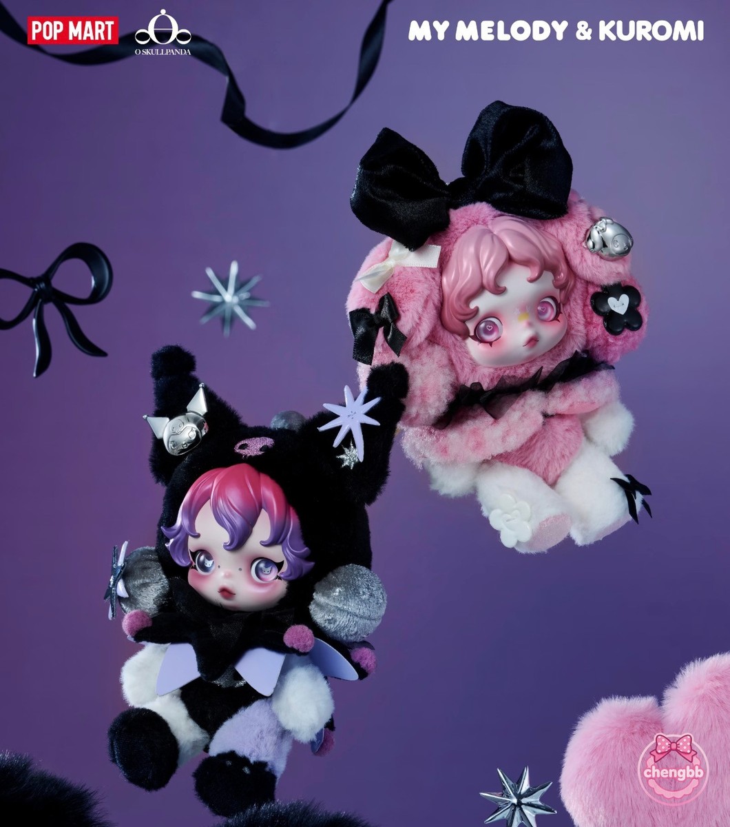 Pop Mart Skullpanda X My Melody & Kuromi Series Figure Toy Gift