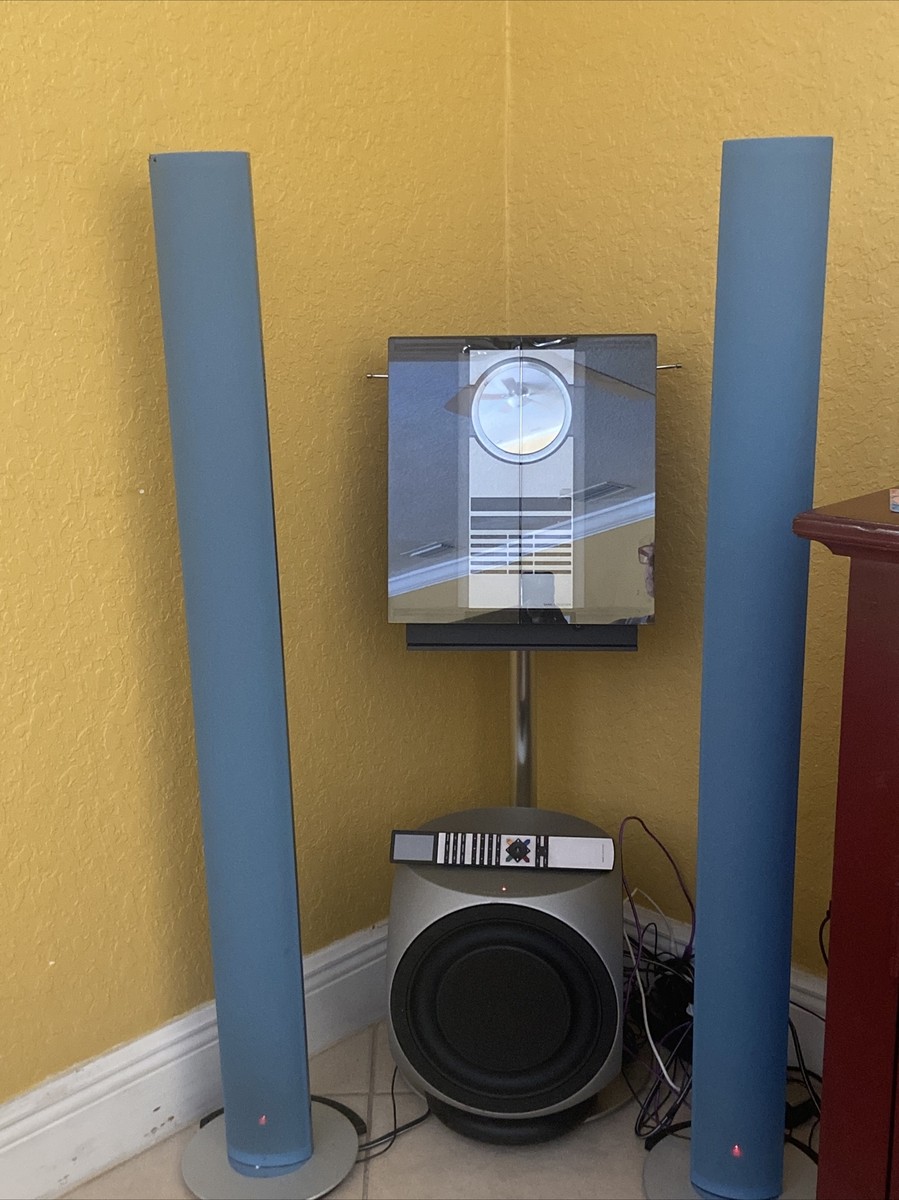 Bang Olufsen BeoSound 3200 W/ Stand, 2 Tower Speakers, Cube Base