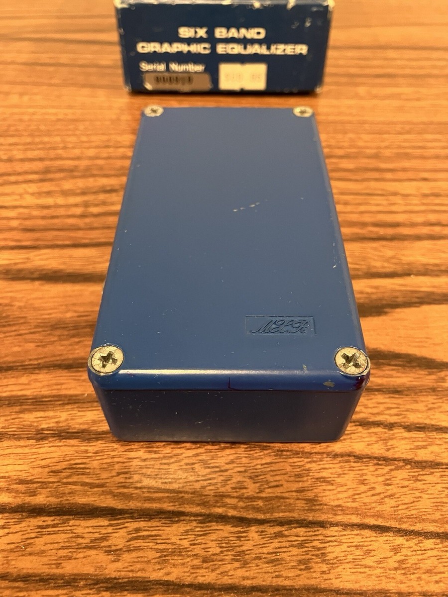 Vintage MXR Six Band Graphic Equalizer Effects Pedal W/Origina Box