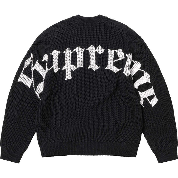Supreme Old English Printed Sweater Black | eBay