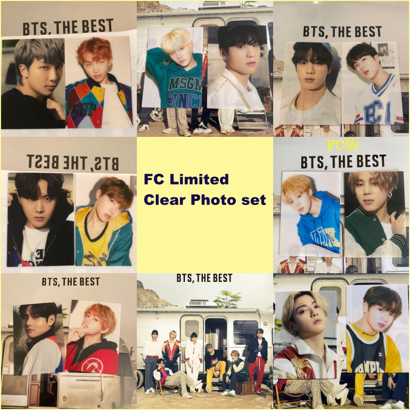 BTS THE BEST Japan FC Limited 1st Edition Clear Photo card set | eBay
