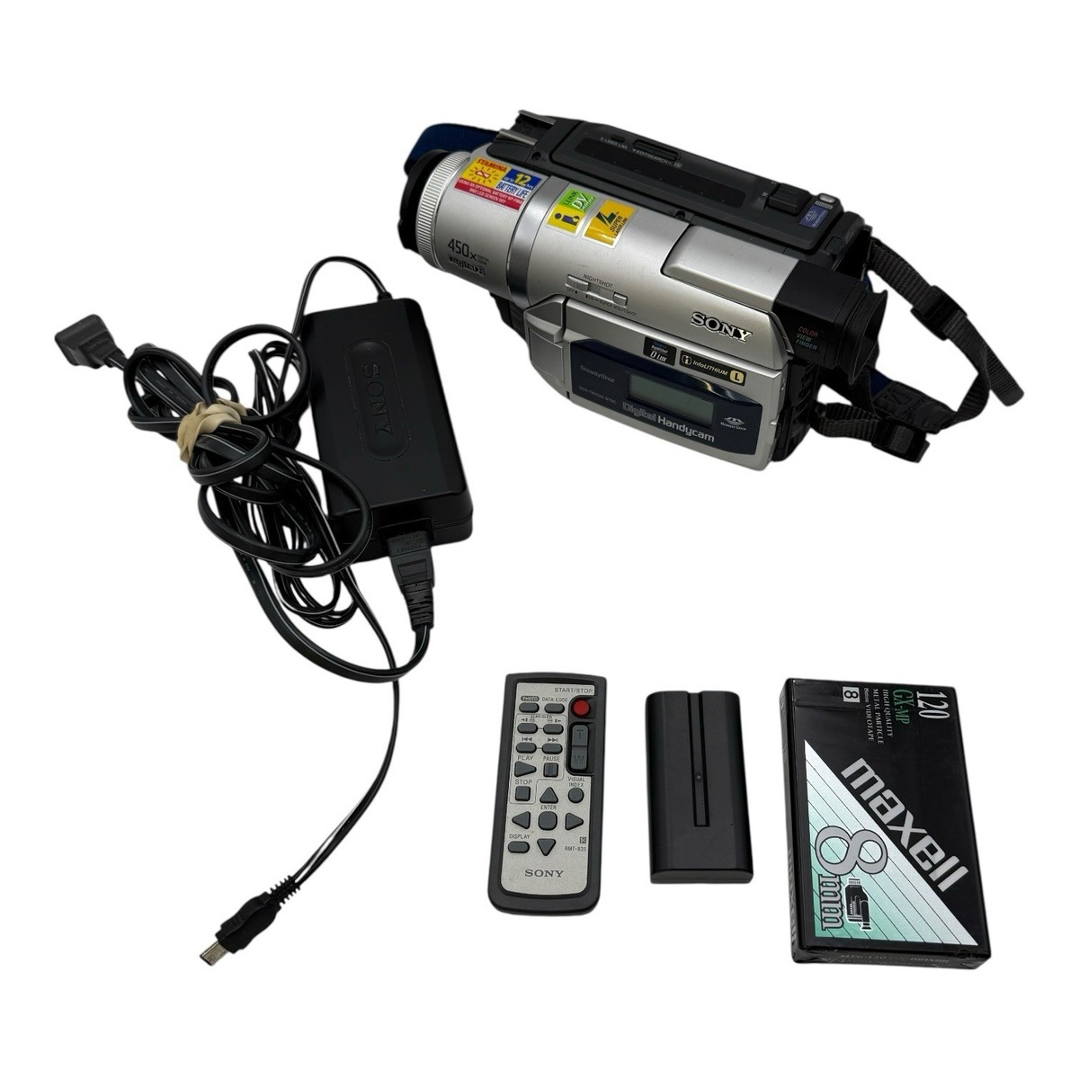 Sony HandyCam Digital8 Video8 Camcorder DCR-TRV525 Camera Bundle