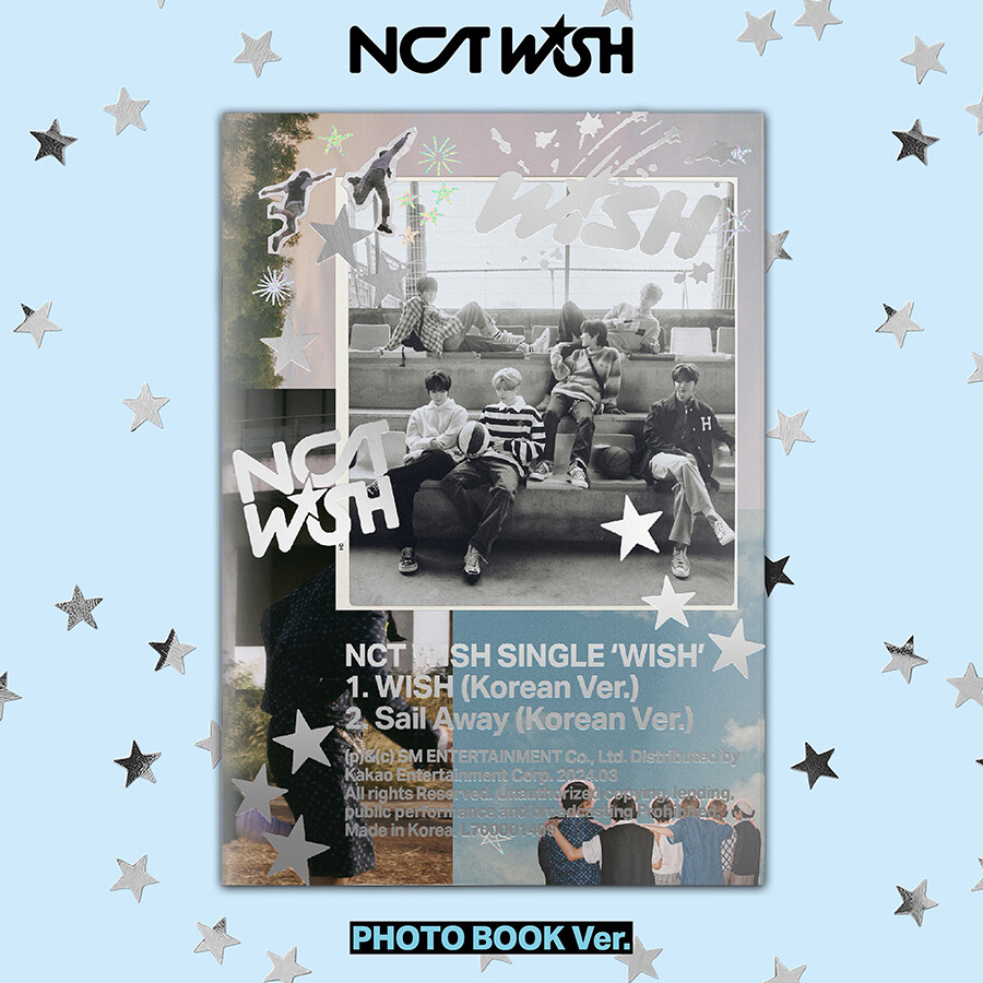 NCT WISH [WISH] 1st Single Album PHOTO BOOK Ver / CD+P.Book+3 Card