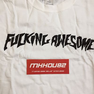 New F*cking Awesome FA Logo Tee T-Shirt White Jason Dill Supreme
