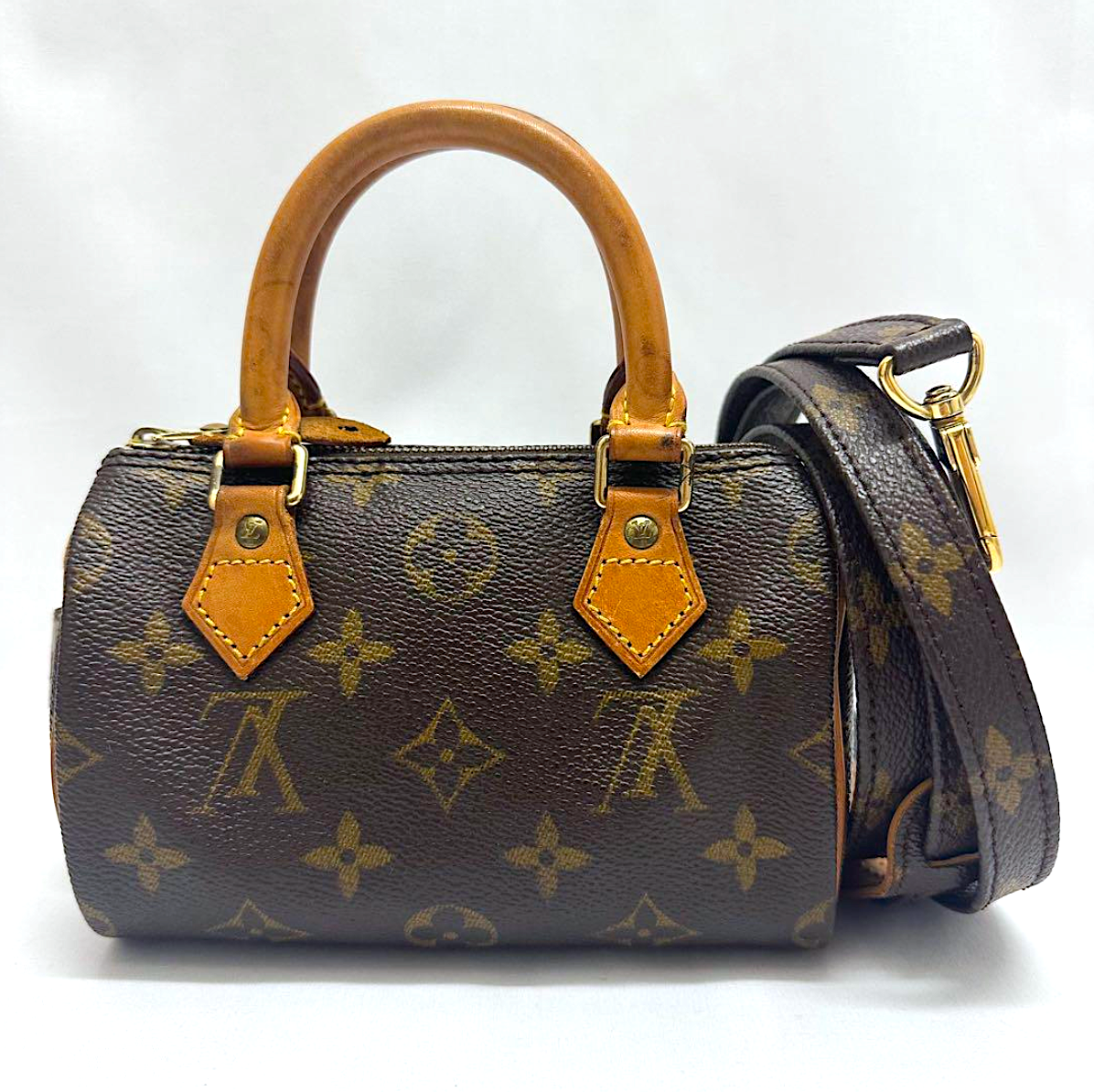 LOUIS VUITTON Monogram Mini Speedy Hand Bag M41534 From Japan